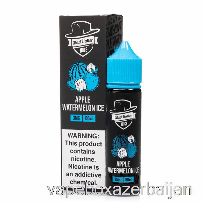 Vape Smoke Apple Watermelon Ice - Mad Hatter - 60mL 0mg